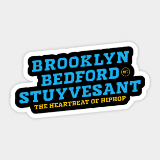 Bedford Stuyvesant Beats - Exploring the Heartbeat of Hip-Hop Sticker